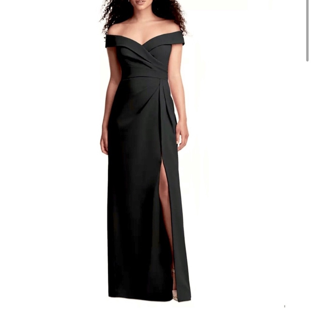 AFTER SIX Women's Pleated-Bodice Off-The-Shoulder Dress